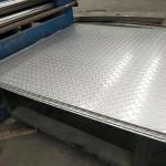 410 405 409 Checkered Stainless Steel Plate Kitchen ASTM 304 316 1mm For Floor