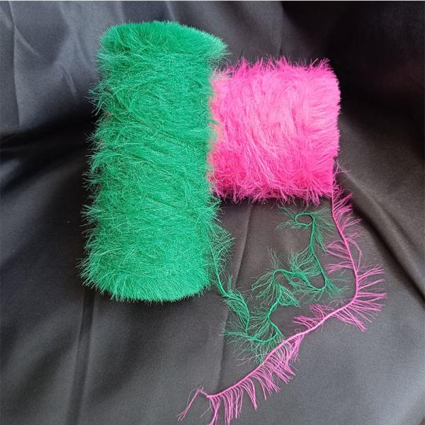 Nm7 Polyester Feather Yarn For Knitting Hats