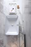 Table Top Basin Bathroom Sink Ceramic Color White Counter Top Hand Rectangular