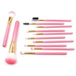 MSDS Plastic Handle Facial Makeup Brushes For Eyes