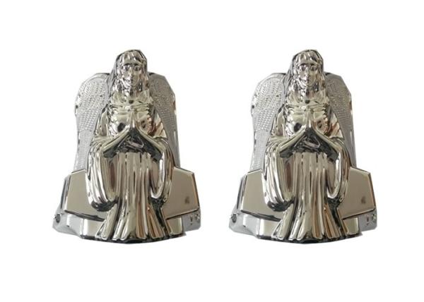 Angel Corner Plastic Coffin Parts Decoration PP Recycle Materials Matching Steel