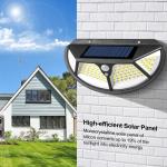 5.5V 0.55W 260Pcs Led Solar Motion Sensor Wall Light Human Body Induction