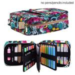 Large Zipper Pencil Bag Holds 202 Colored Pencils Or 136 Gel Pens Multi Use