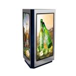 WiFi 3G 4G 3 Sided 43 Inch LCD Totem With Fan Cooling System