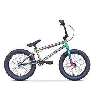 Wholesale 18 Inch OilSlick Color Steel Frame BMX Freestyle Bike Alloy Aluminum Rim Bicycle Rainbow Color from china suppliers