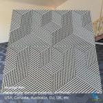 18mm Ribbed Epoxy Garage Floor Tiles Oil Resistant Workshop Flooring Tiles