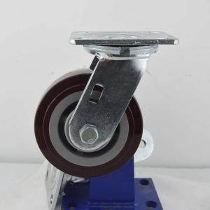 Wholesale 5 Inch Heavy Duty Polyurethane Casters Swivel Plate Soft Industrial Trolley Wheels Wholesale from china suppliers