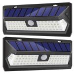 Solar Lights Outdoor, 62 LED Super Bright Motion Sensor Wall Lights, Wireless