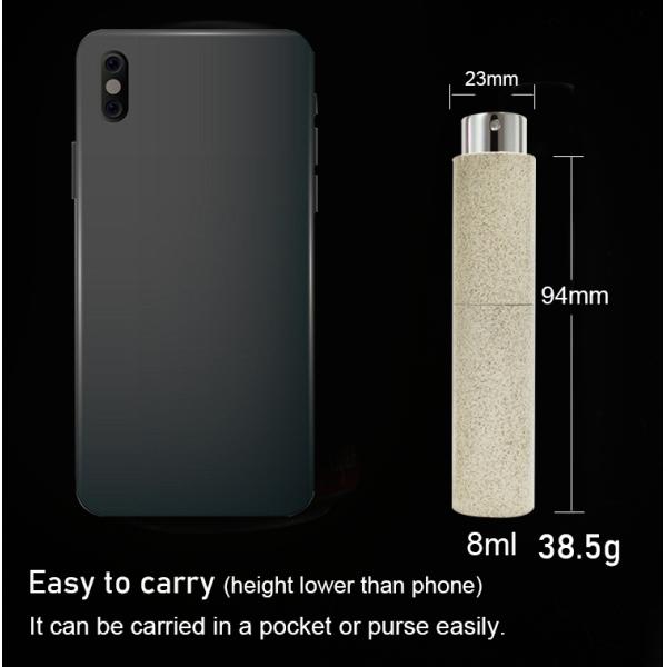 8ml 10ml 15ml 20ml Empty Custom Refillable Degradable Material Travel Cosmetic Twist Perfume Atomizer