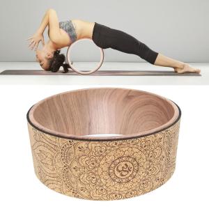 Wholesale Fitness Yoga Roller Wheel , Cork Yoga Wheel TPE Yoga Circles Gym Workout Back Training Tool from china suppliers