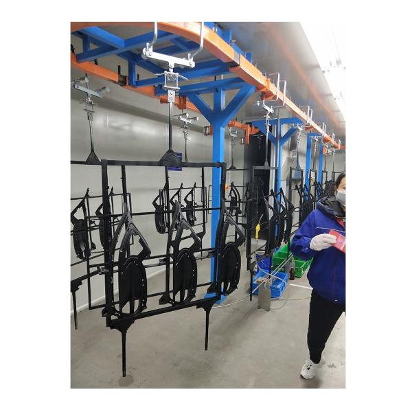 Customizable Roller Industrial Coating Powder Coating System Line For Automobile Wheel Production