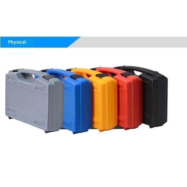 Interior view of tool storage case with customizable foam padding