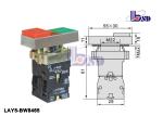 Red Green Flush Push Button Switch As Indicating Signals LAY5（XB2）-BW8465