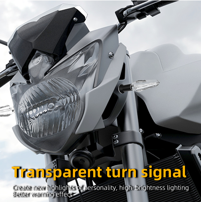Motorcycle LED Dynamic Turn Signal Light with 30000hours Lifespan and ABC PC Material