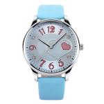 Trendy Heart Shaped Girls' Quartz Watch Waterproof Folding Clasp With Safety