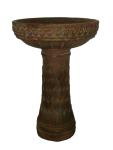 Contemporary Large Bird Bath Bowl With Antique / Ice - Cream Color