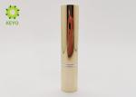 Round Golden Empty Lipstick Tube Container 3.5g 5g Aluminum Material Made