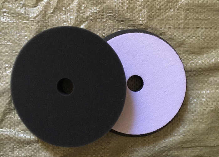 180mm Hook Loop Polishing Pad , Sheepskin Buffing Pads For Glass Products