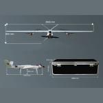 3600mm High Endurance Drone Gas Powered Fixed Wing Drone VTOL HX360L
