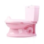 White Blue Pink Ouninbear Handle Button Baby Potty Toilet with Realistic Flush