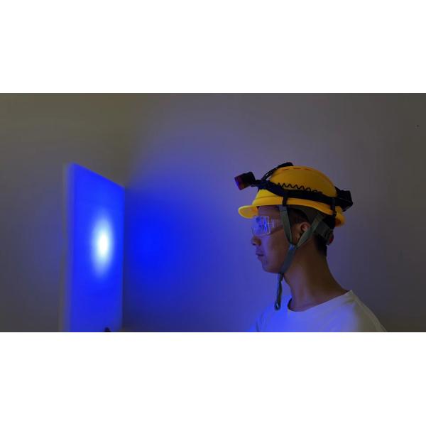 Helmet-Type Black Adjustable UV Headlamp