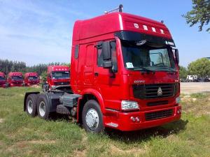 Wholesale CHINA Howo 375 HP / 420 HP heavy prime mover / tractor head with air deflector and ABS from china suppliers