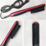 333 * 105 * 63 Mm Hair Dryer Brush Straightener , 33w Portable Ionic Hair Brush