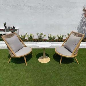 Wholesale Unfolded Wicker Patio Chairs Weaving Rattan Garden Chairs With Cushion from china suppliers