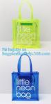 PVC Tote Shopper Square Handbag Ladies Shoulder Beach Bag, pvc waterproof