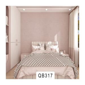 Wholesale Smoke Proof Pink Fabric Wall Paper For Girls Peel Off Stick Textured Fabric Wallpaper from china suppliers