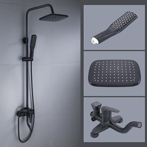 2 Handle Tub And Shower Faucet Hand Shower Combo Kit 1.8GPM