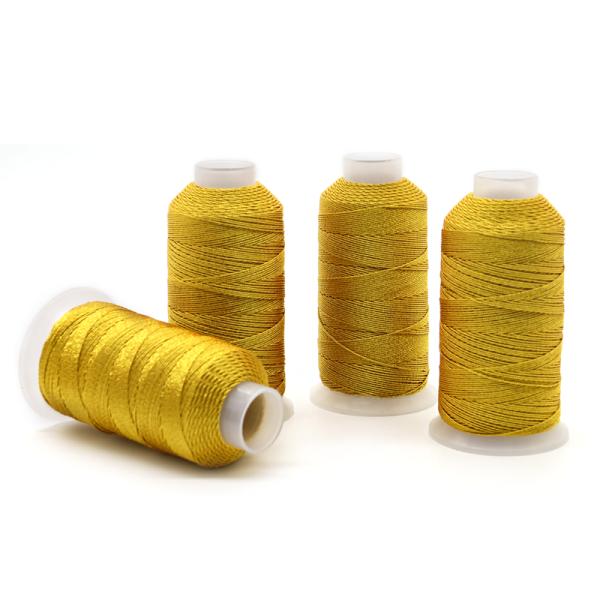123g 6Ply Gold and Silver Silk Muti-Strands Embroidery Thread for Hand Craft Projects