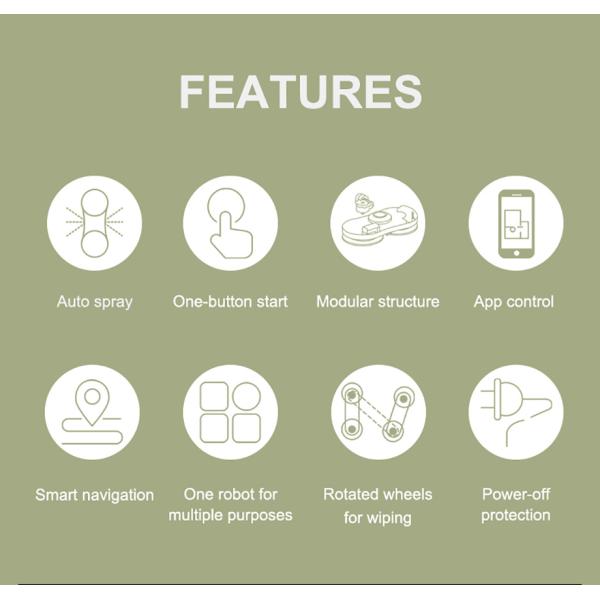 CE RoHS Certified Glass Cleaning Robot for Home One Button Start Charging Time 4 Hours