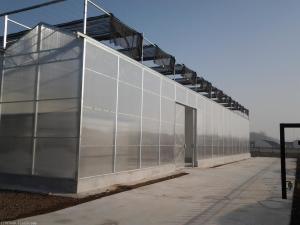 Wholesale Multi Span Large Aluminium Greenhouse Span Width 9.6 / 10.8 / 12m Snow Load .45KN/m2 from china suppliers