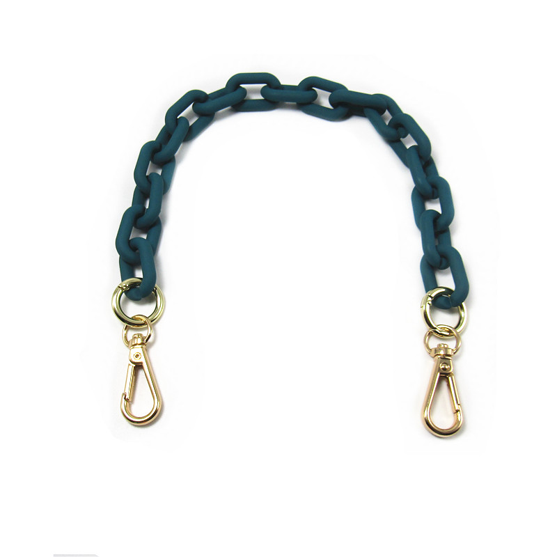 DIY Retro Matte Acrylic Candy Chain Bag Strap Crossbody Replacement Purse Decorative Handle Chain