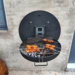 Burning Wood Corten Steel Outdoor Barbecue Bbq Grills Heavy Duty