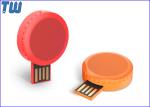 Mini Round Swivel Cool 32GB Pen Drive Thumb Drive Customized Circle Tag