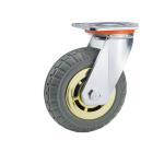 Rotating Wheel Furniture Fittings Threaded Type Stem Rubber Trolley Furniture