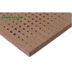 Wood Veneer Micro Perforated Acoustic Panels 12mm Thickness For Full Frequency