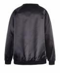 Autumn Black Cool Womens Coats With Zipper In Nylon Fabric Waterproof OEM