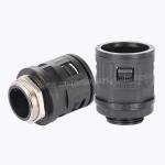 IP68 Plastic Corrugated Pipe Connector, Nylon Flexible Tube Fitting with PG7