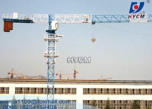 Wholesale QTZ125 Flat Top Tower Crane 10t Load with Weight Moment Indicator 60meter Boom from china suppliers