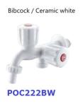 Ceramic white Chrome plated ABS Toilet Hand Faucet For Bathroom