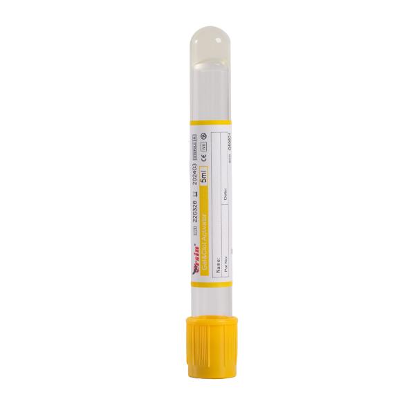 Yellow Gel And Clot Activator Gel Separator 0.5ml 1ml 2ml Blood Tubes