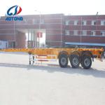 20 Feet 40 Feet Skeleton Semi Trailer for Terminal Trailer Container 30t Rim 9