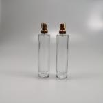 ODM OEM Printing 35ml Round Glass Perfume Bottle with Golden Silver Pump Sprayer