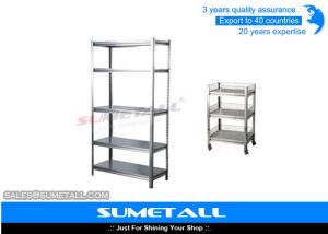 Wholesale Boltless Rivet Stainless Steel Storage Racks 5 Shelf Wire Rack For Garage Storage from china suppliers