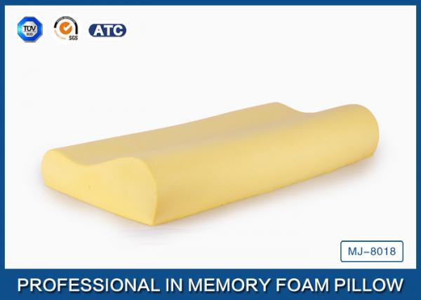 Quality High Density Contoured Slow Rebound Memory Foam Pillow For Spine Alignment for sale