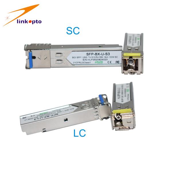 3km Transmission LC BIDI SFP Modules Transceiver Compatible With SONET OC-24-LR-1