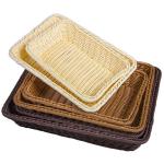 Small Home Table Fruit Towels Woven Storage Basket 30x20x7CM